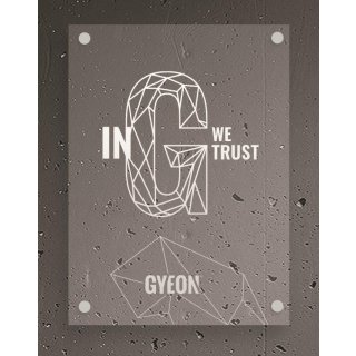 GYEON LED Schild Typ 2 "In G we trust" 50 cm x 67 cm