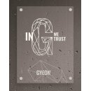 GYEON LED Schild Typ 2 "In G we trust" 50 x 67 cm