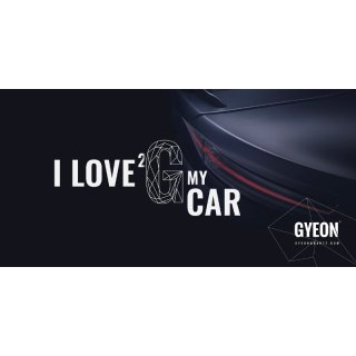 GYEON Canvas Wall Banner "I love 2 G my car" 200 x 100 cm