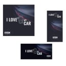 GYEON Canvas Wall Banner &quot;I love 2 G my car&quot;